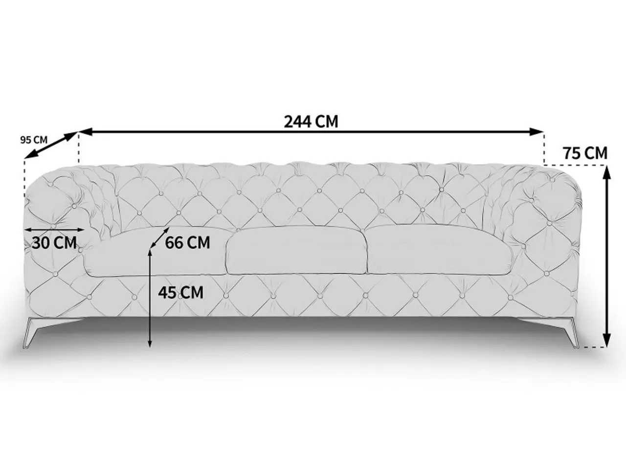 Billede 2 - Royal Chesterfield 2+3 pers Sofasæt