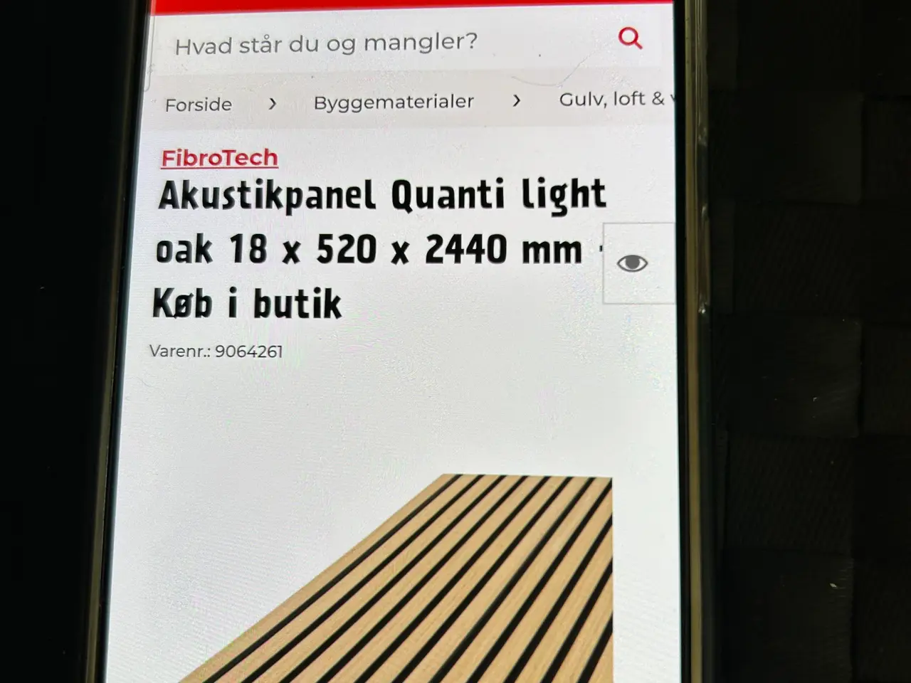 Billede 1 - Akustikpaneler, Quanti Light Oak, 4 stk