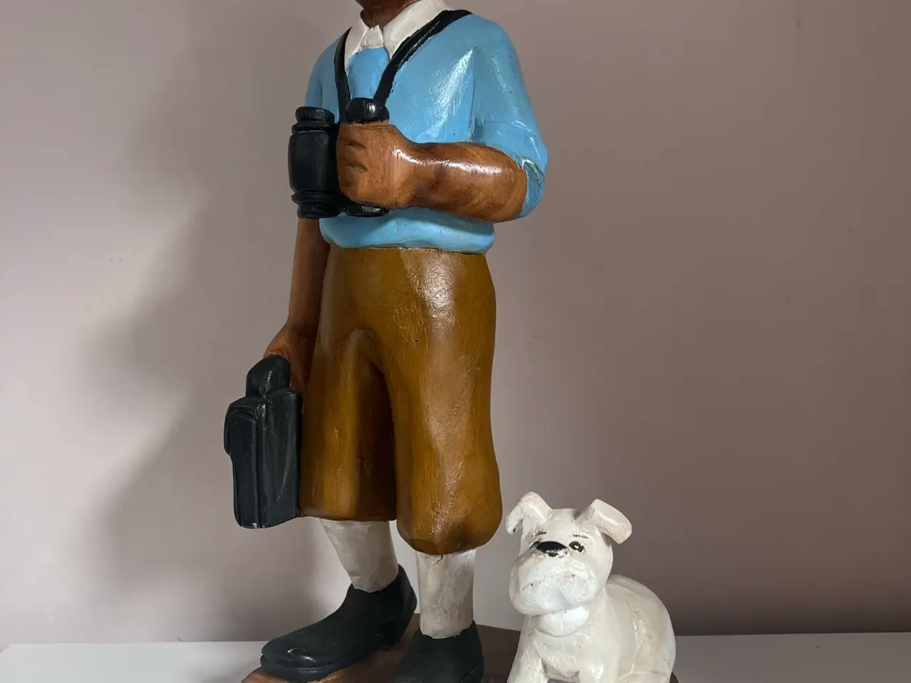 Billede 3 - Stor Tintin figur i træ
