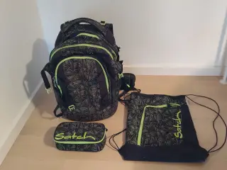 Satch grønt skoletaskesæt