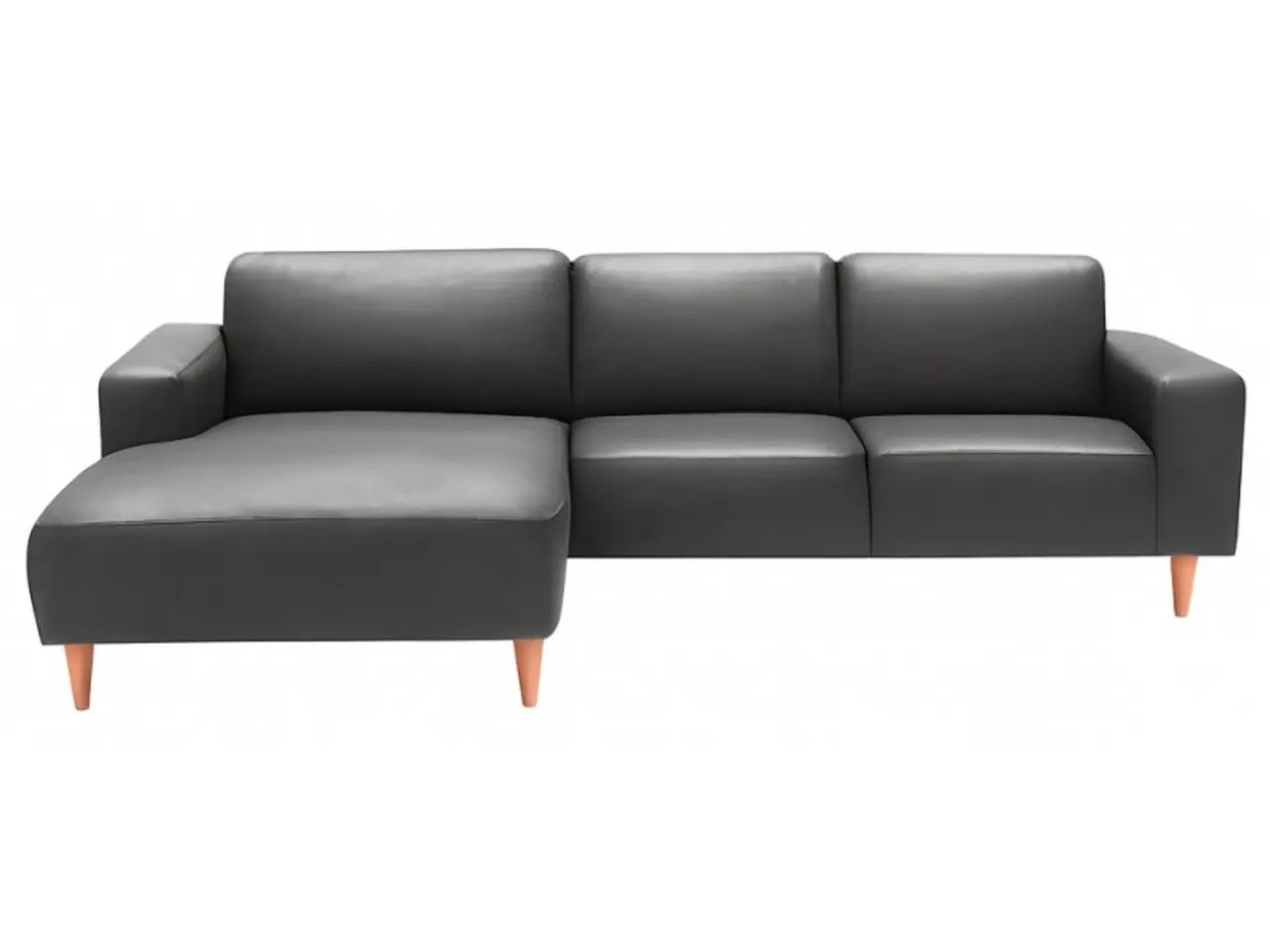 Billede 1 - Hjort Knudsen Copenhagen læder chaiselongsofa venstrevendt