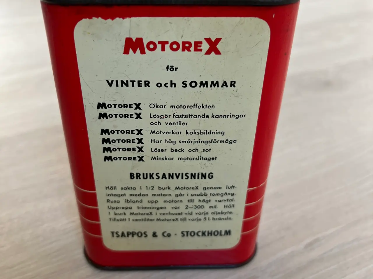 Billede 2 - Vintage-blikdåse MotoreX