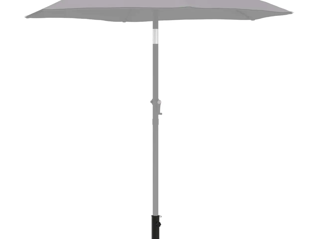 Billede 3 - Parasolfodrør i sort jern 40-50 mm - 30 cm
