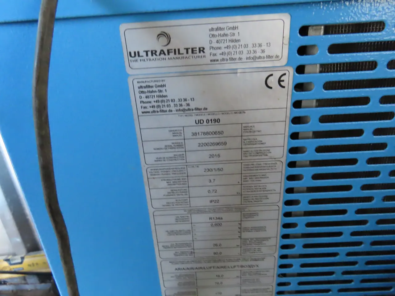 Billede 2 - Køletørrer ULTRAFILTER UD 0190