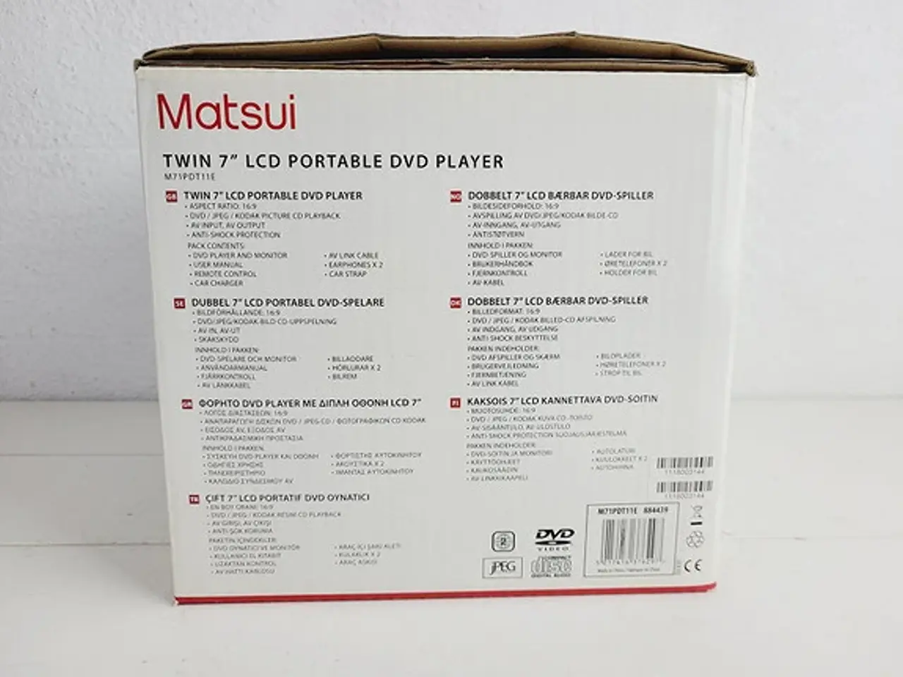 Billede 7 - ⭐️- 2 stk LCD Skærme m. Mini dvd afspiller