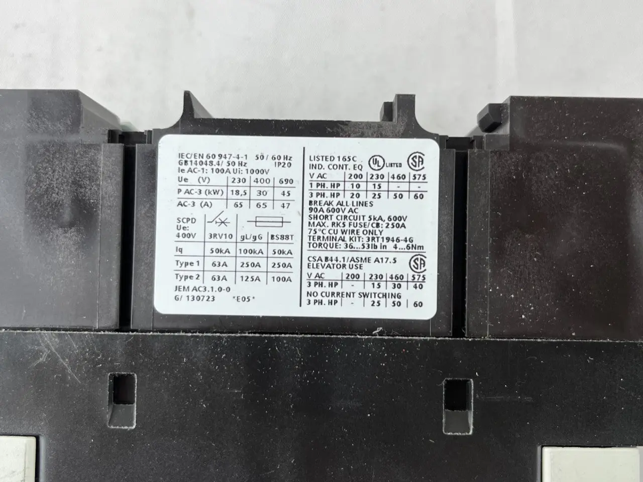 Billede 9 - Siemens 3RT1044-1AG20 Sirius Power kontaktor 65A