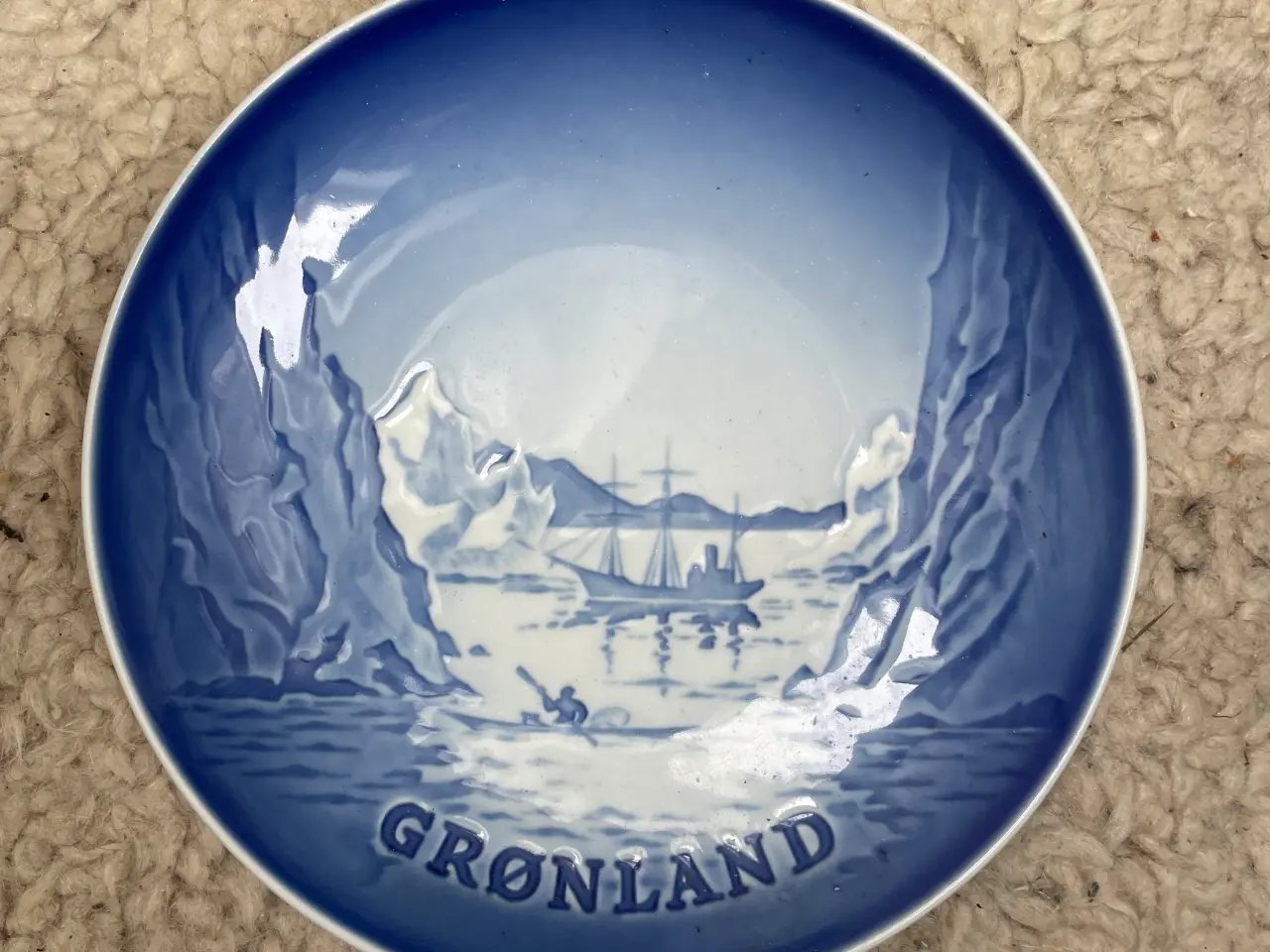 Billede 1 - Platte tallerken med Grønland