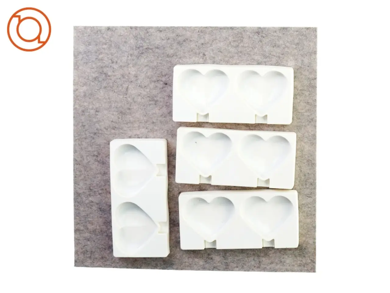 Billede 2 - Hjerte is-forme (str. 19 x 9 x 2 cm)
