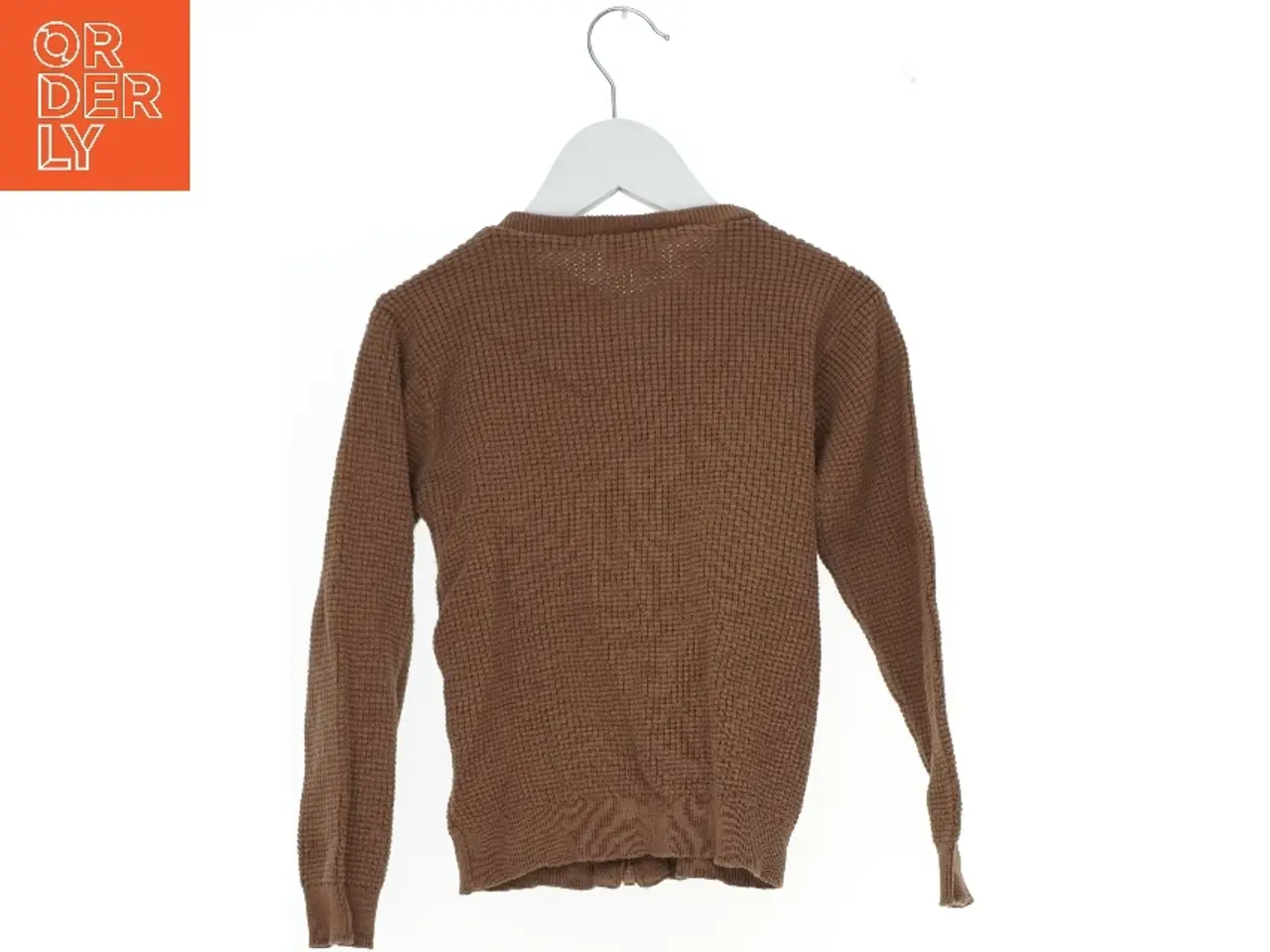 Billede 2 - Brun cardigan med lynlås fra Friends (str. 122)