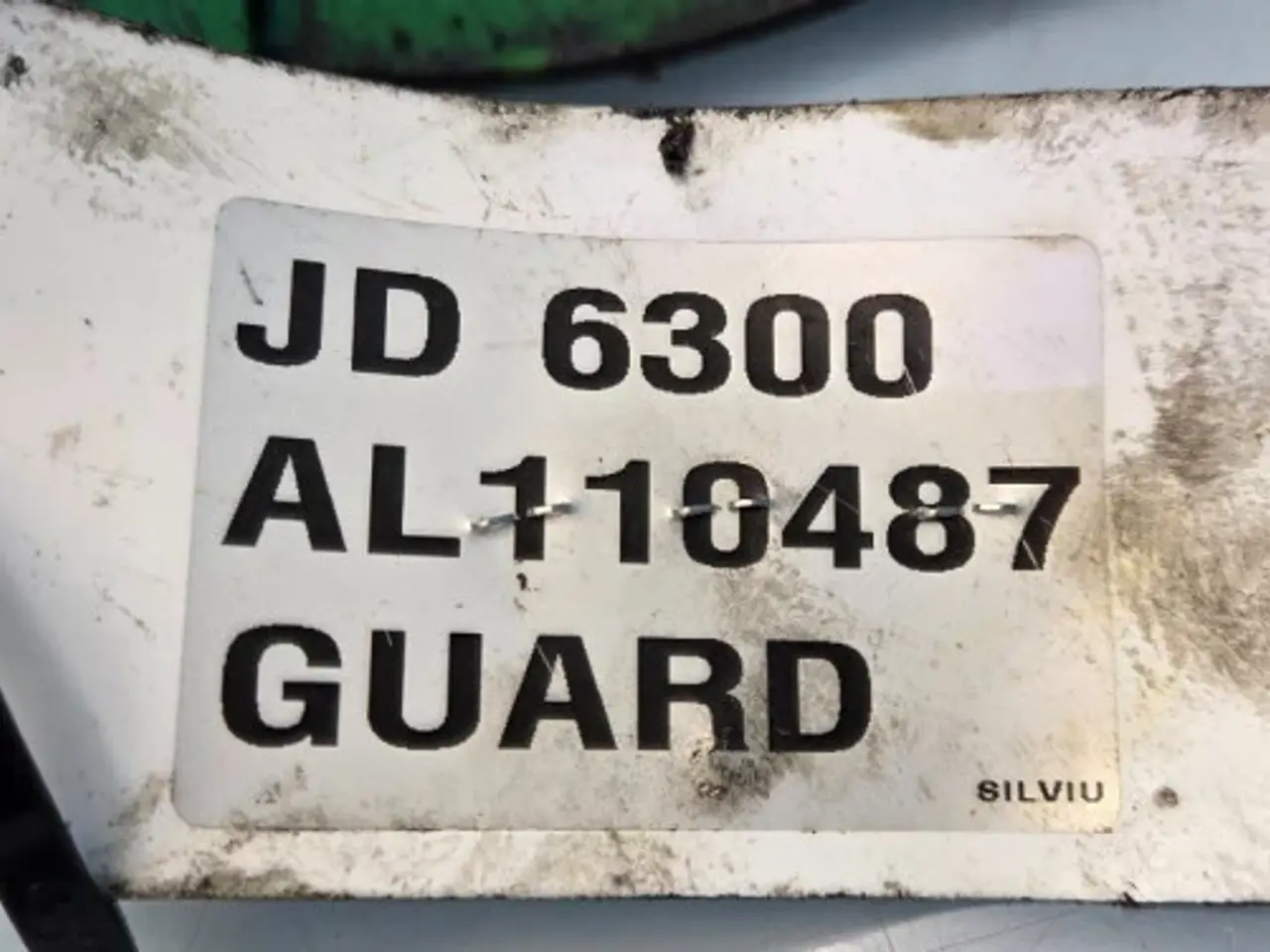 Billede 9 - John Deere 6300 Beskyttelseskærm AL110487