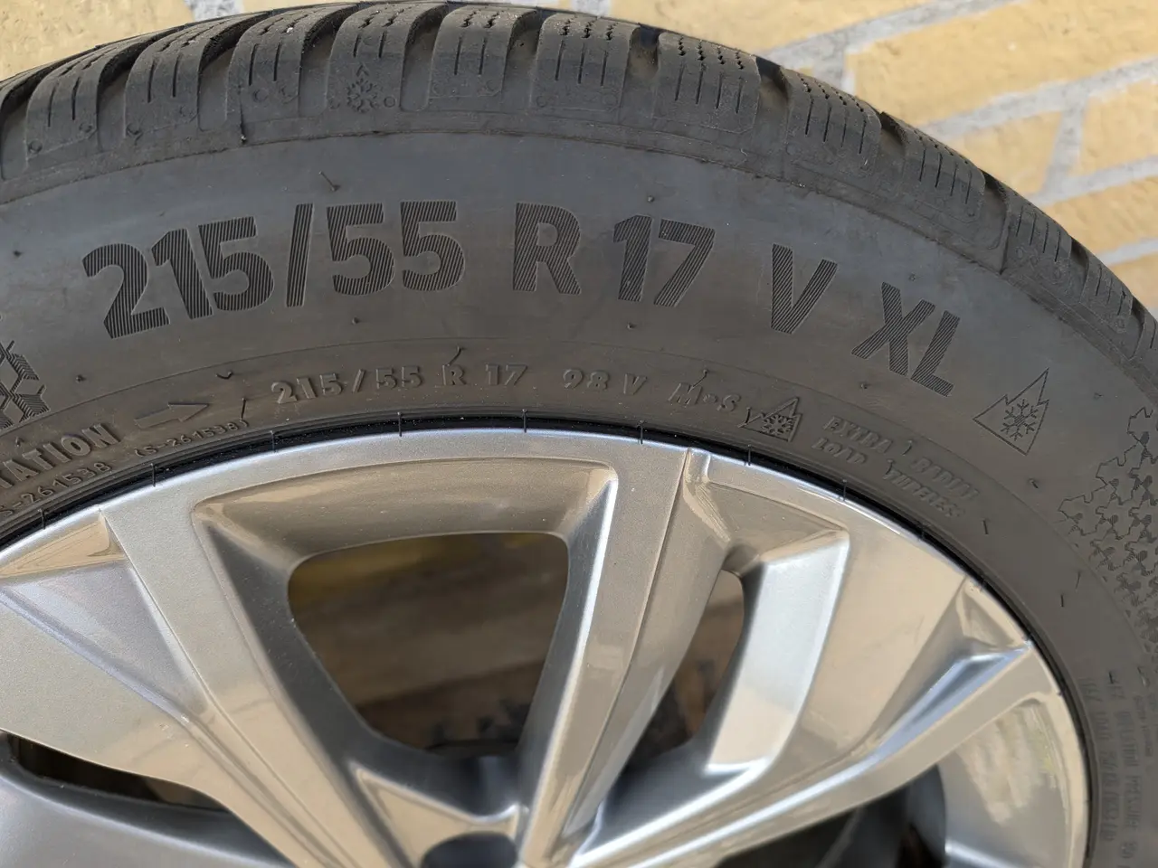 Billede 6 - 4 stk Org. alufælge til Peugeot 508 med vinterdæk