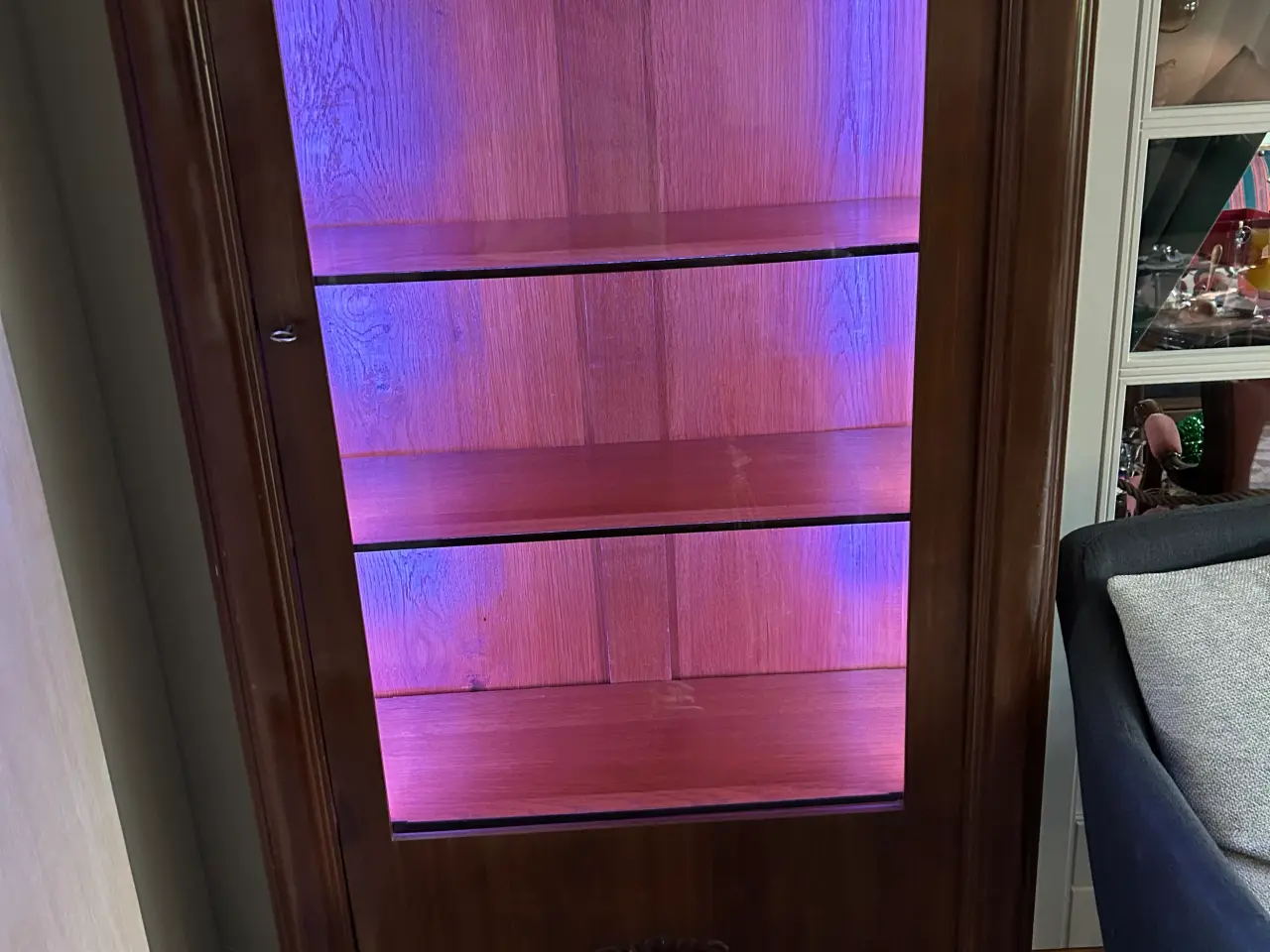 Billede 1 - Vitrine antik skab 