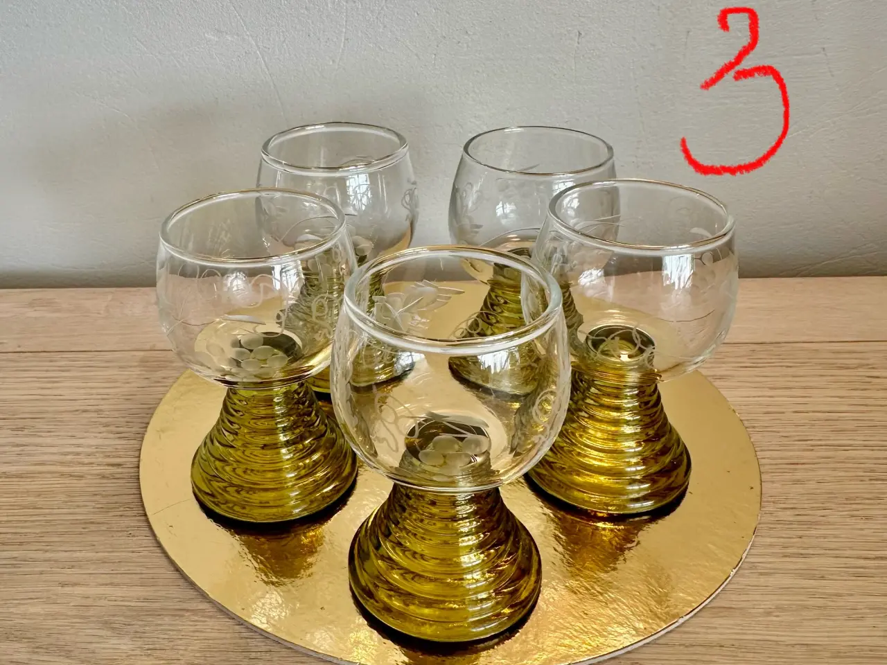 Billede 5 - Vintage Rømer franske snaps/ likørglas i fin stand