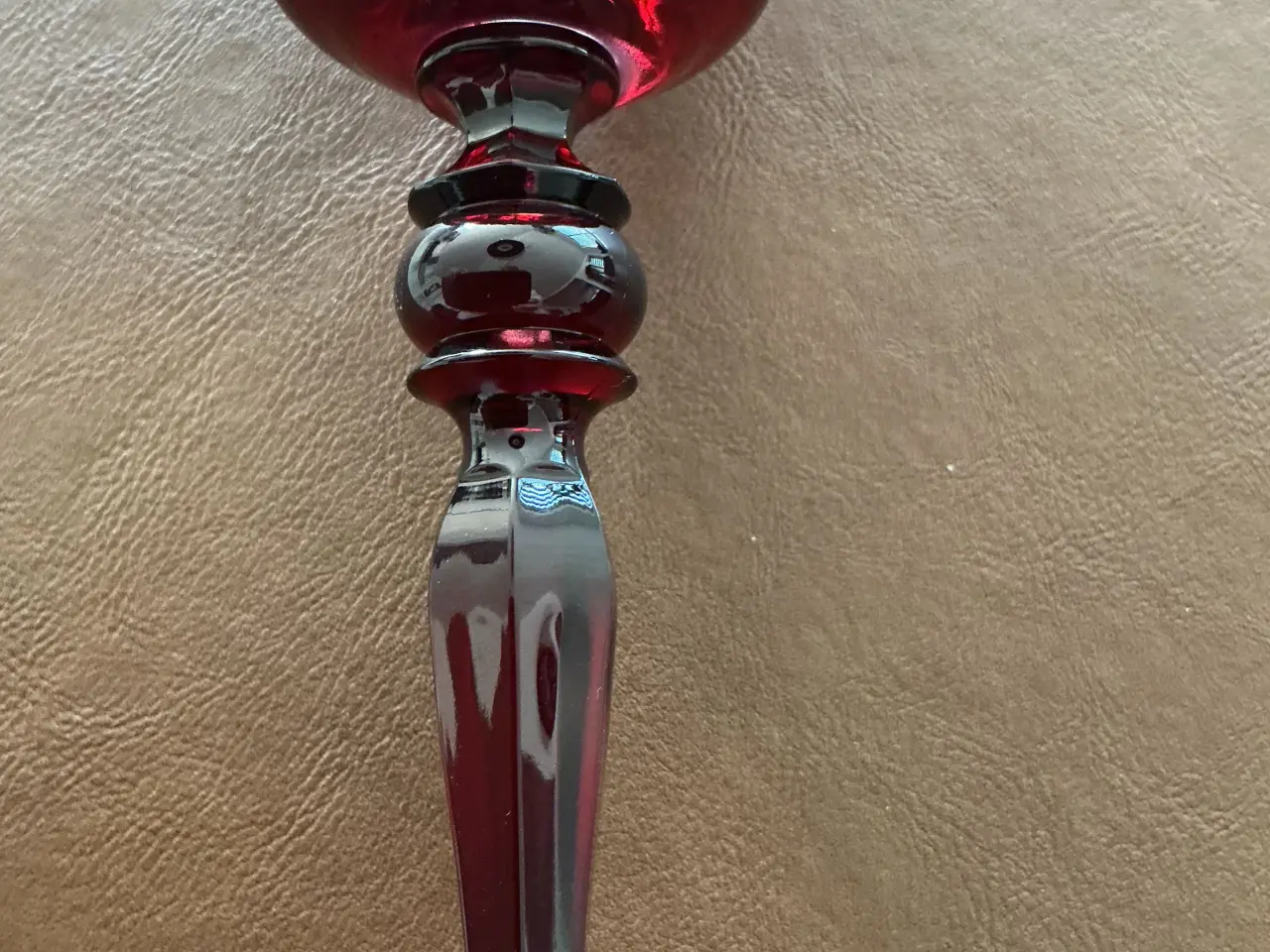 Billede 9 - Rubinrøde krystal glas 