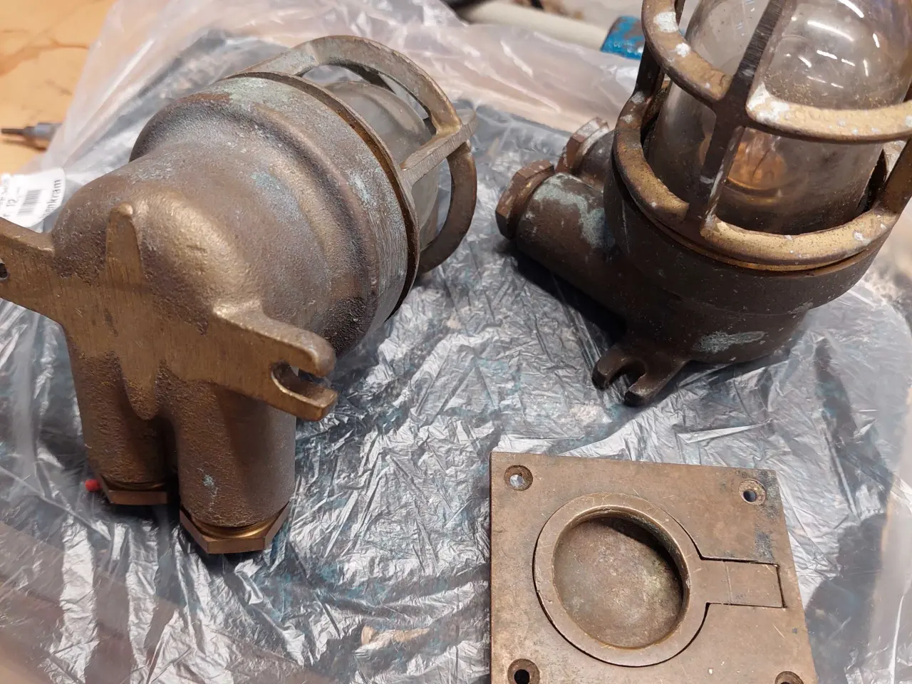 Billede 3 - Skot/Ruf Lamper, messing