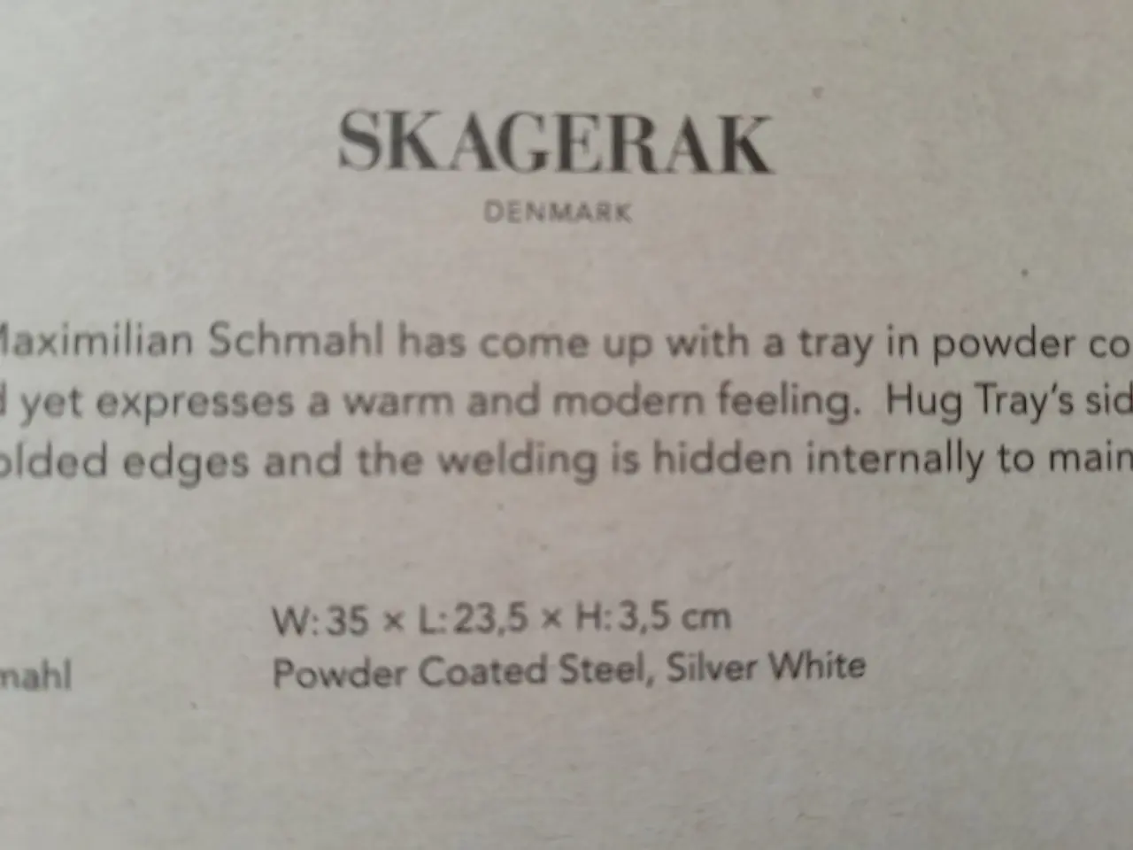 Billede 4 - Ny Hug Tray Skagerak Bakke