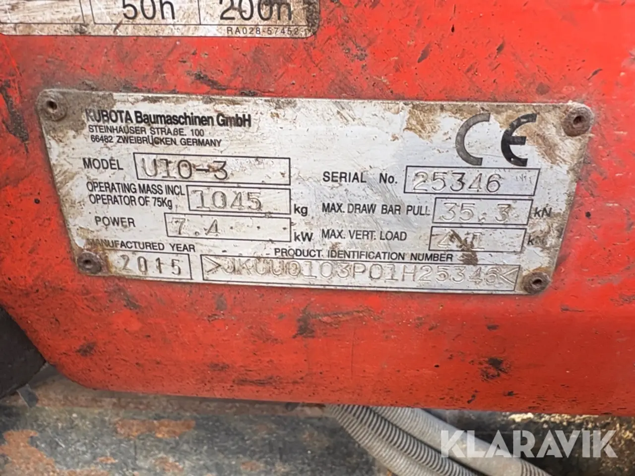 Billede 8 - Gravemaskine Kubota U10-3 minigraver.