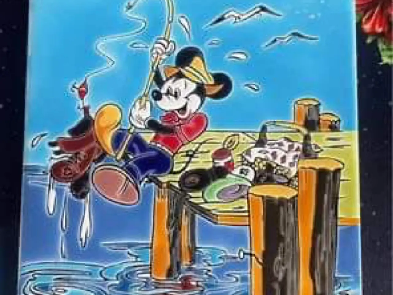 Billede 1 - Mickey Mouse på klinke.