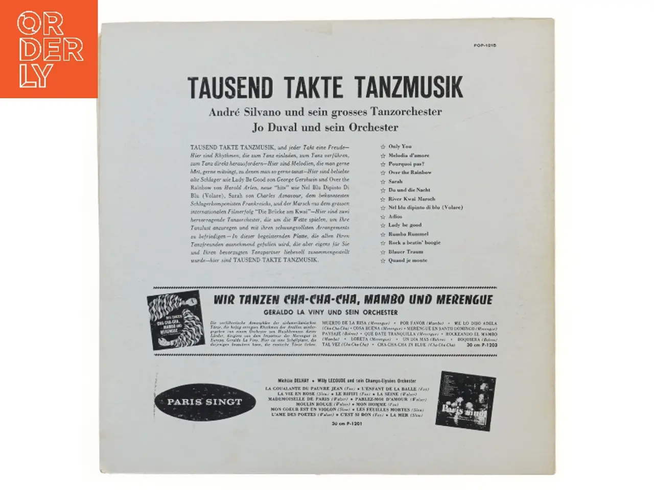 Billede 2 - Tausend Takte Tanzmusik – André Silvano & Jo Duval LP