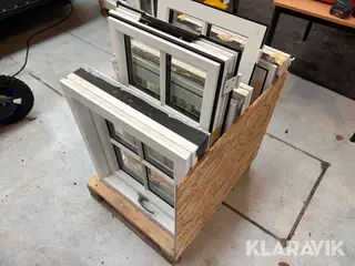 Vinduer Idealcombi træ/alu med sprosser 2-lags energiglas 5 styk