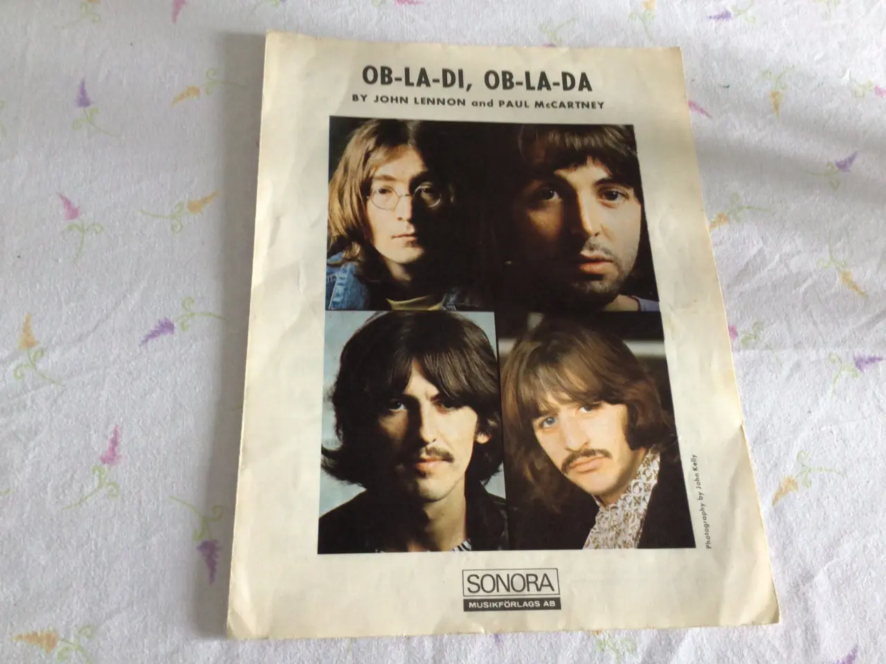 Billede 1 - The Beatles nodeblad