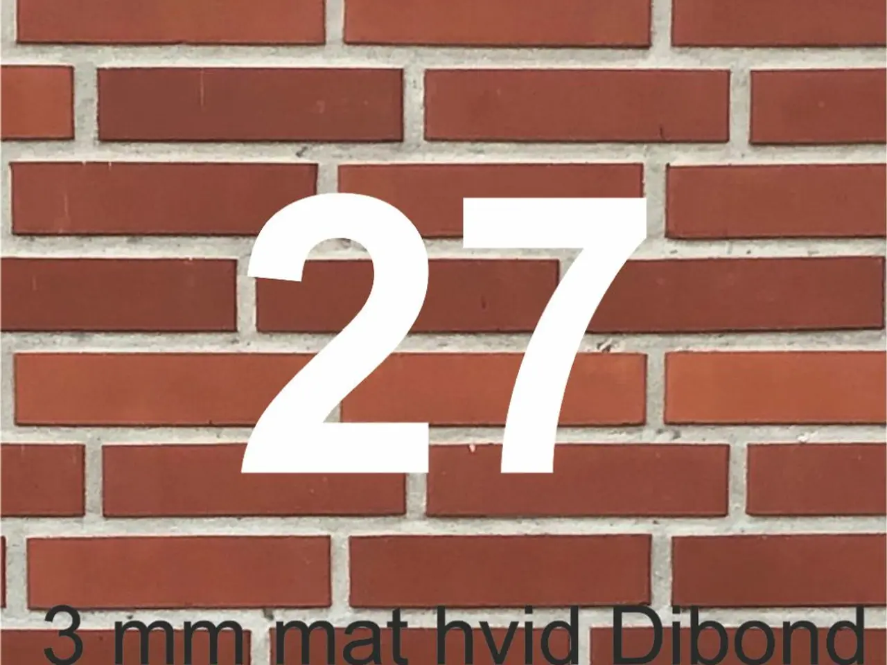 Billede 4 - Nye Husnumre TAL i sort elle hvid H: 20 cm