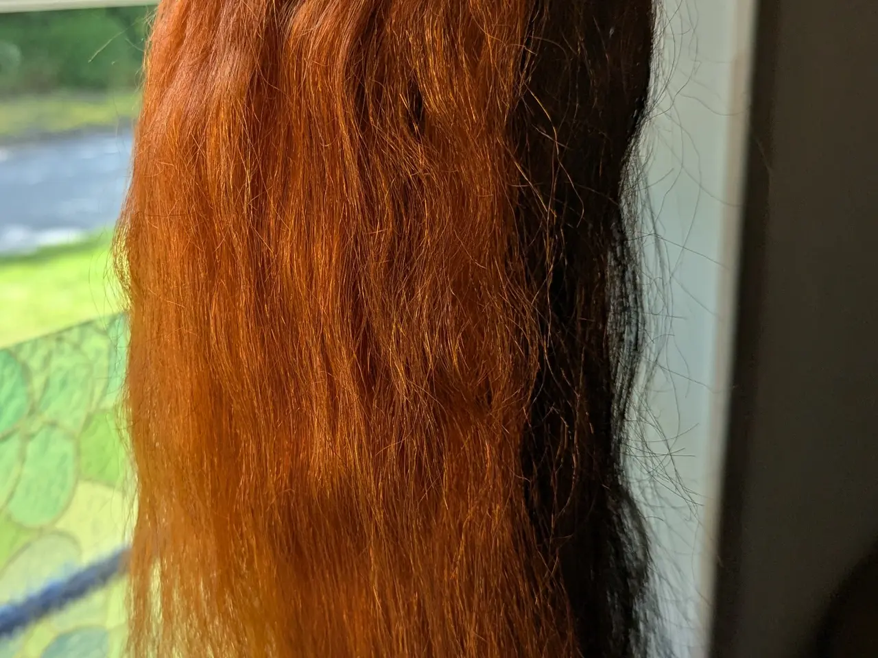 Billede 12 - Orangefarvet human extensions m/ reflekser 72 cm