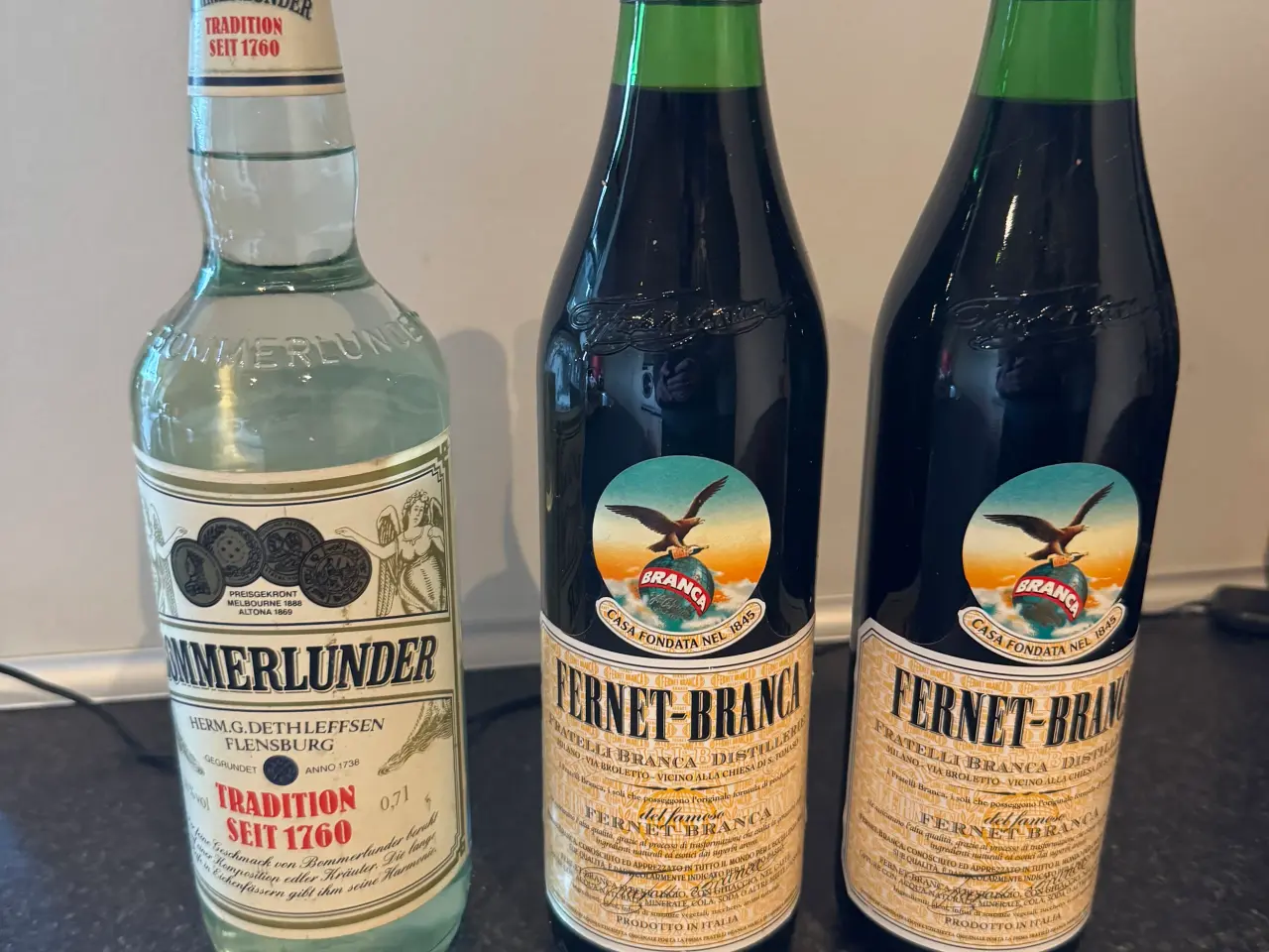 Billede 1 - Bommerlunder snaps og Fernet-Branca Bitter
