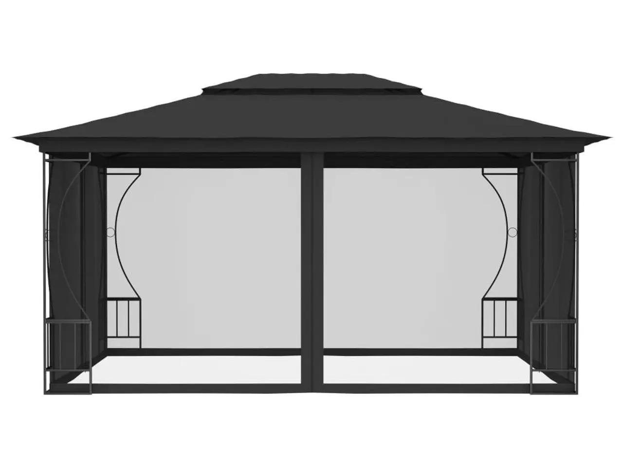 Billede 3 - Pavillon med net - 300 × 400 × 265 cm, antracitgrå