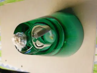 Olielampe Grønt Glas