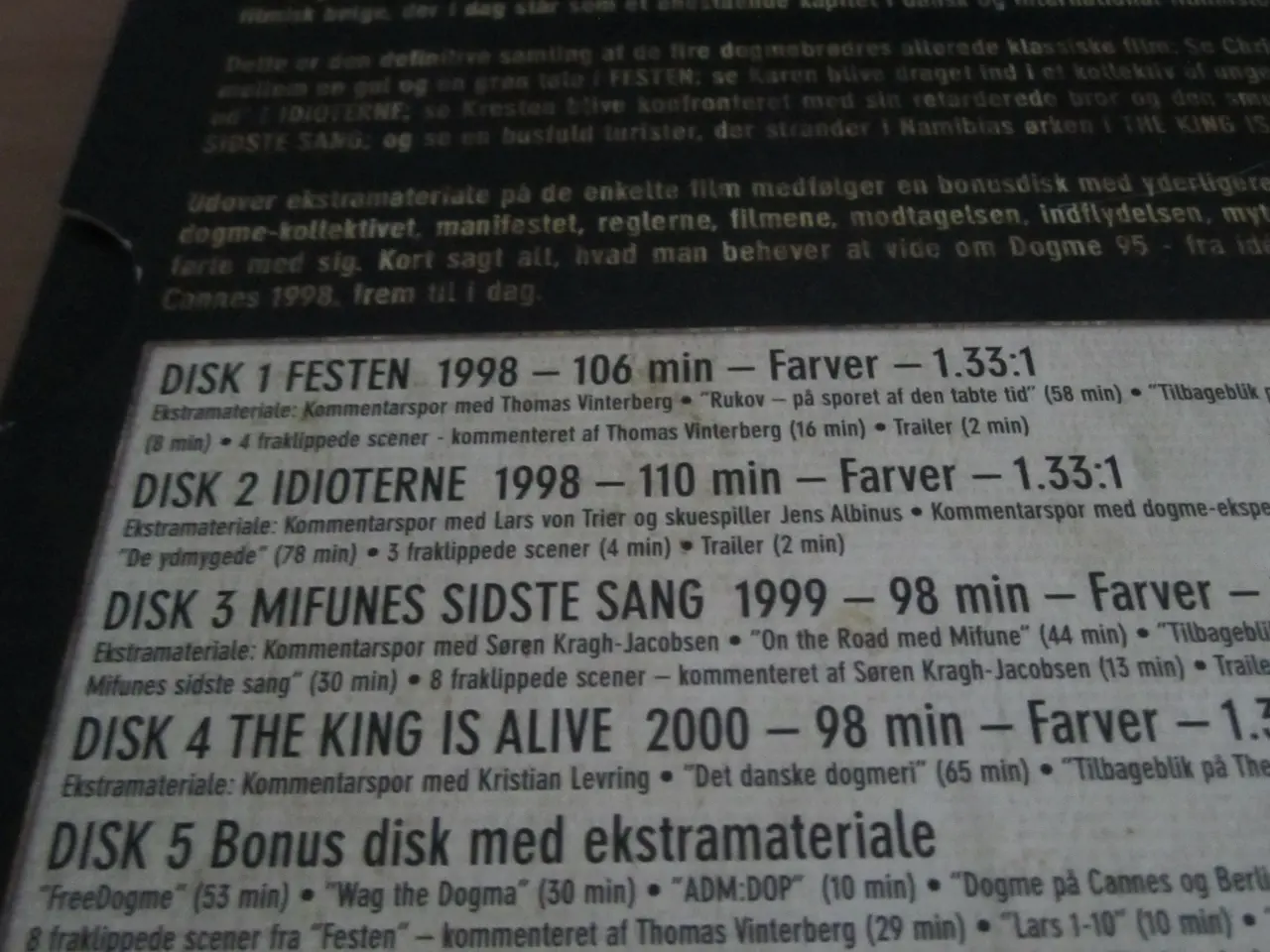 Billede 3 - DOGME Kollektion. 1-4. BOKS.