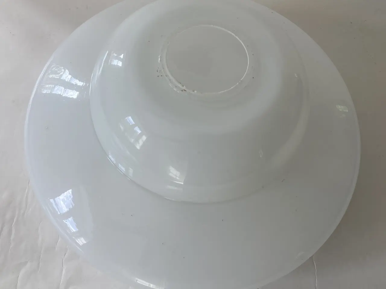 Billede 2 - Hvid Lampe Glasskærm