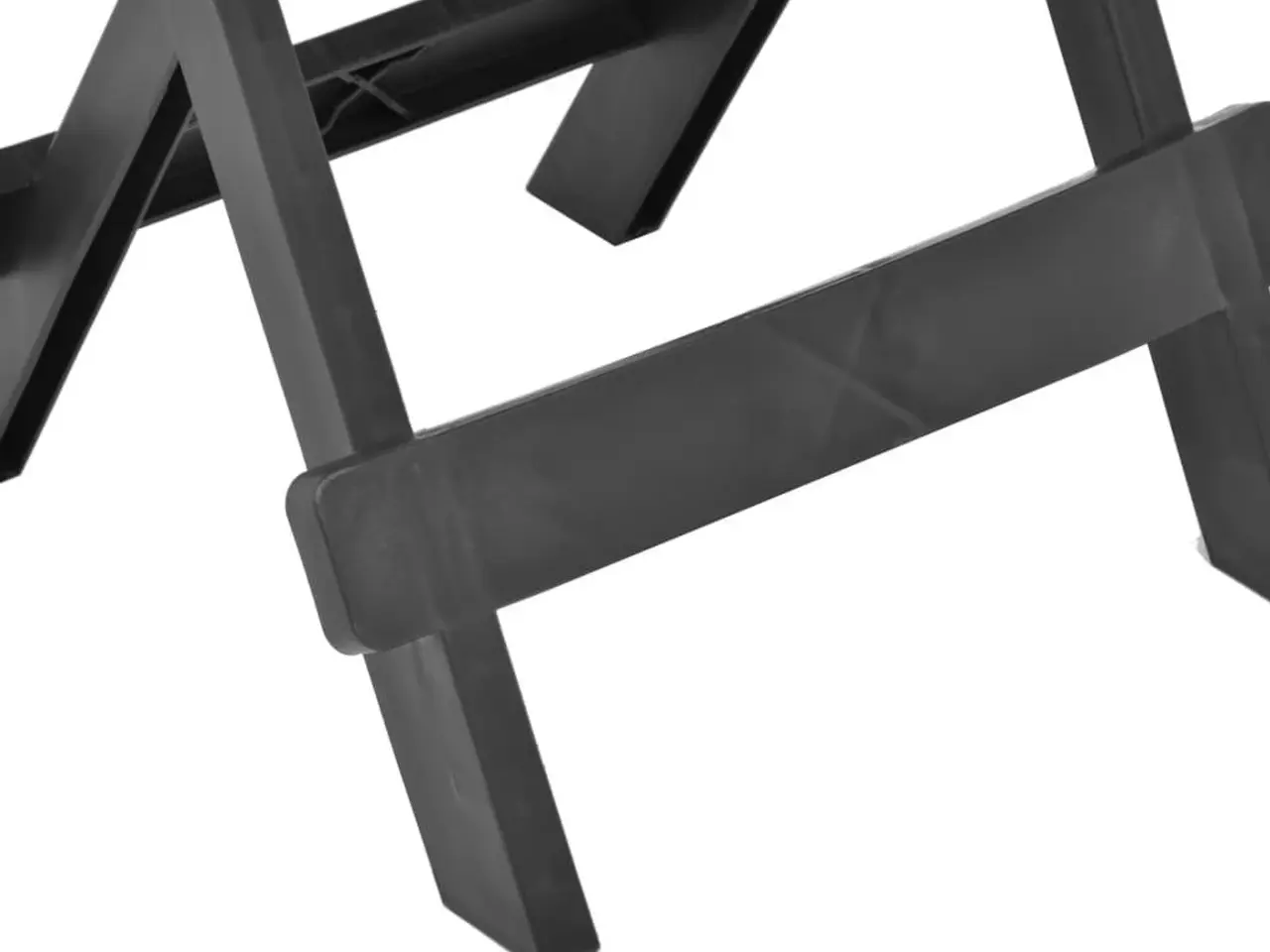 Billede 5 - Foldbart havebord i plastik - 45 × 43 × 50 cm, antracitgrå