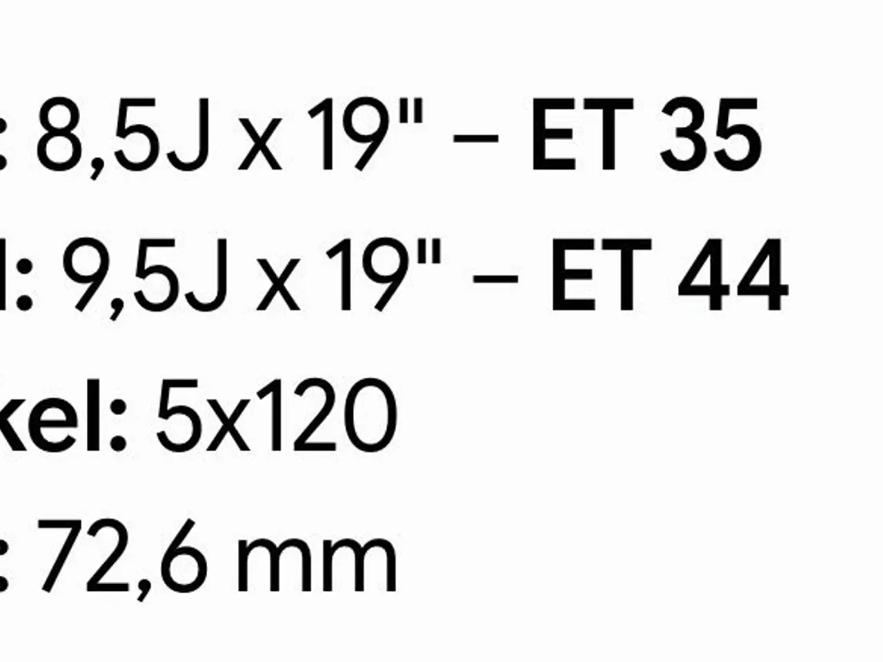 Billede 7 - Alufælge 19" tommer