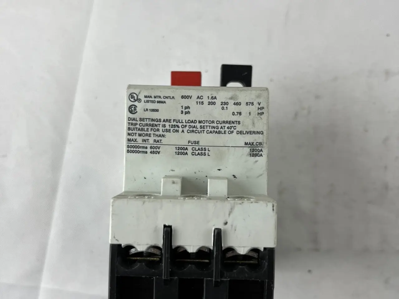 Billede 7 - AEG Mbs 25 Manual Motor Starter 1–1.6A 3‑Pole 600V