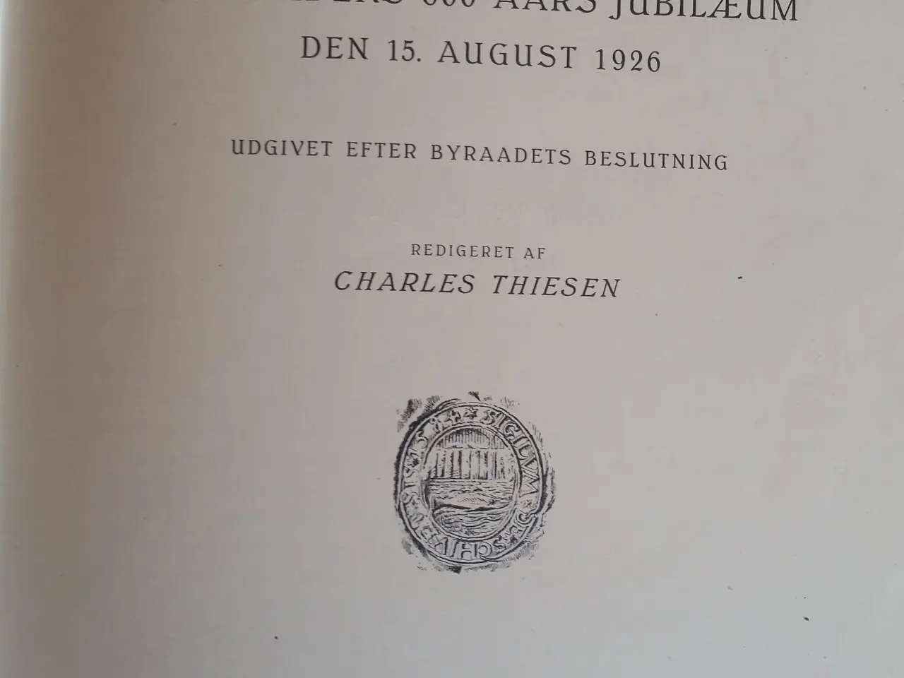Billede 2 - Bogen om Skive 600 aar`s Jubilerum.