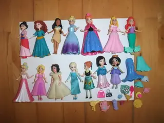 Prinsesse Påklædnings Figurer/Dukker