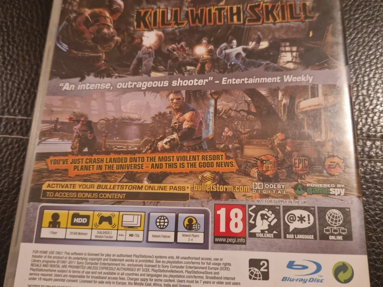 Billede 1 - Bulletstorm PS3 spil
