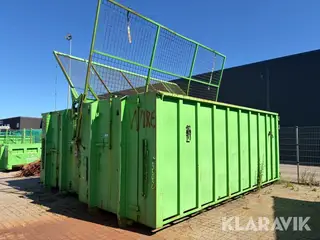 Container med hydraulisk låg ContainerKaj 20 fod 1 styk
