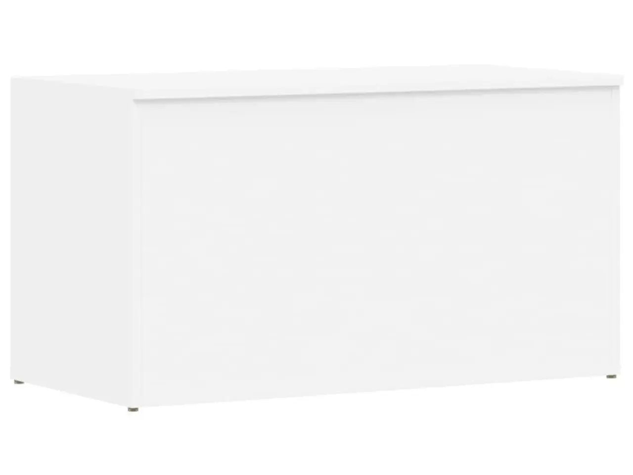 Billede 2 - Opbevaringskasse 84×42×46 cm i konstrueret træ - hvid