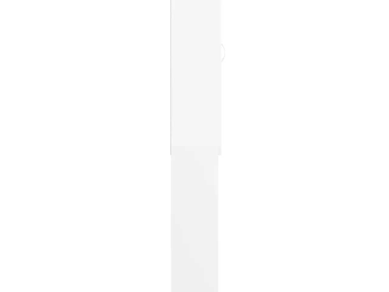 Billede 4 - Badeværelsesskab til vaskemaskine 64x25,5x190 cm hvid