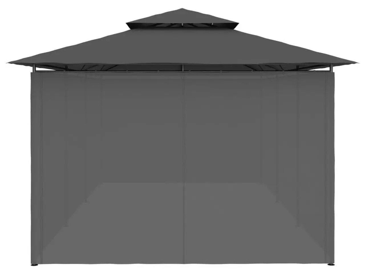 Billede 8 - Pavillon med gardiner 600 × 298 × 270 cm - antracitgrå