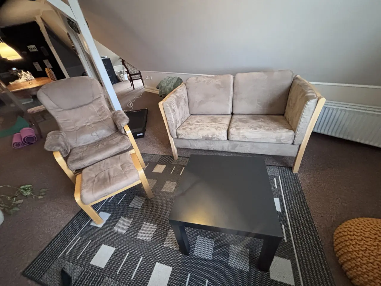 Billede 1 - Sofagruppe med 2 prs sofa og lænestol