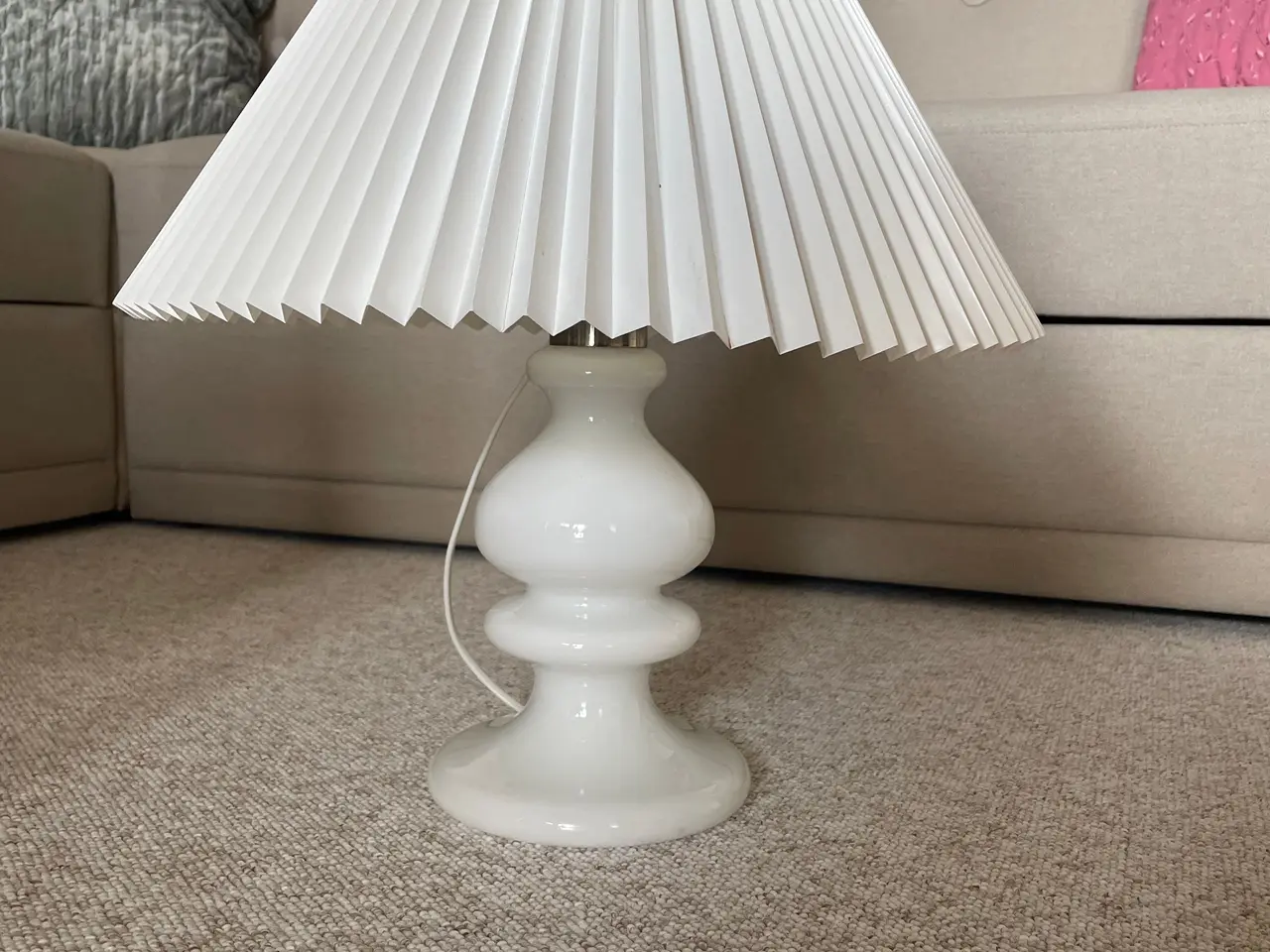 Billede 1 - Holmegaard bordlampe Laura-Opal