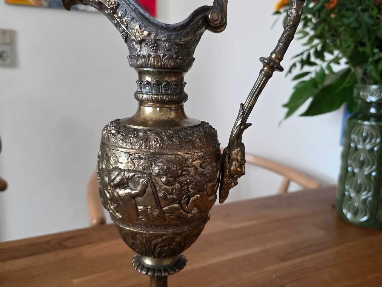 Billede 1 - Jurgenstil kande Art. Noveau messing