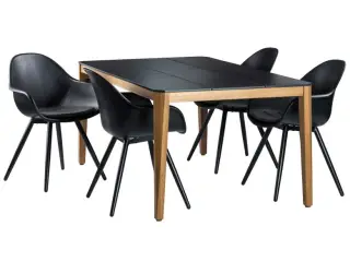 Havemøbelsæt med 4 stole