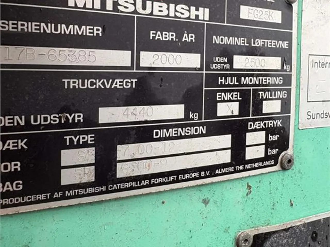 Billede 10 - Mitsubishi FG25 K