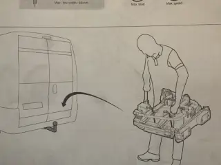 Cykelholder til varevogn /camper van
