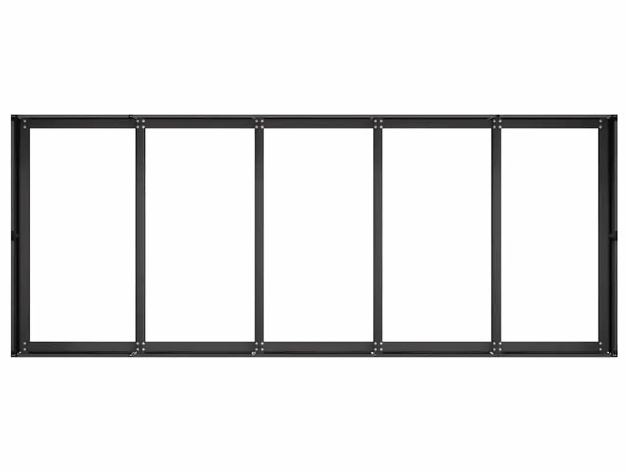 Billede 5 - Plantekasse 200x80x40 cm stål sort