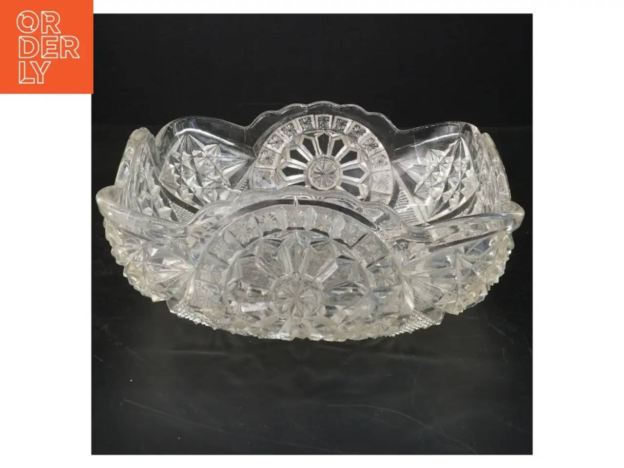 Billede 1 - Firkantet glas skål (str. 6x20x20 cm)
